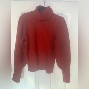 Madewell Rust Turtleneck Sweater